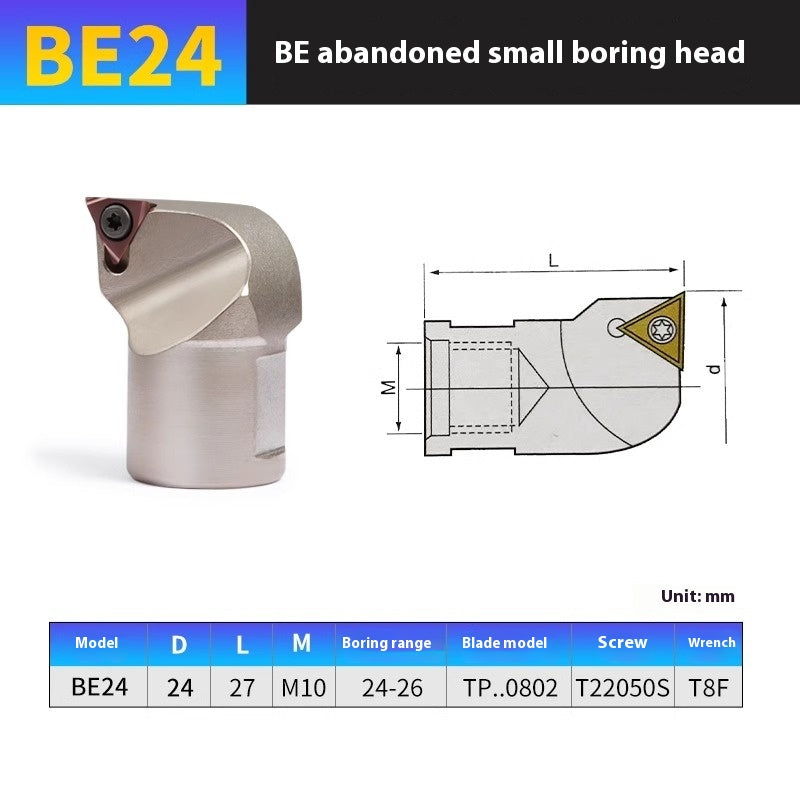 2052-Discardable detachable boring head BE reaming tool head NBJ16 shock-resistant tungsten steel boring rod boring tool holder collet sleeve Shandong Denso Pricision Tools Co.,Ltd.